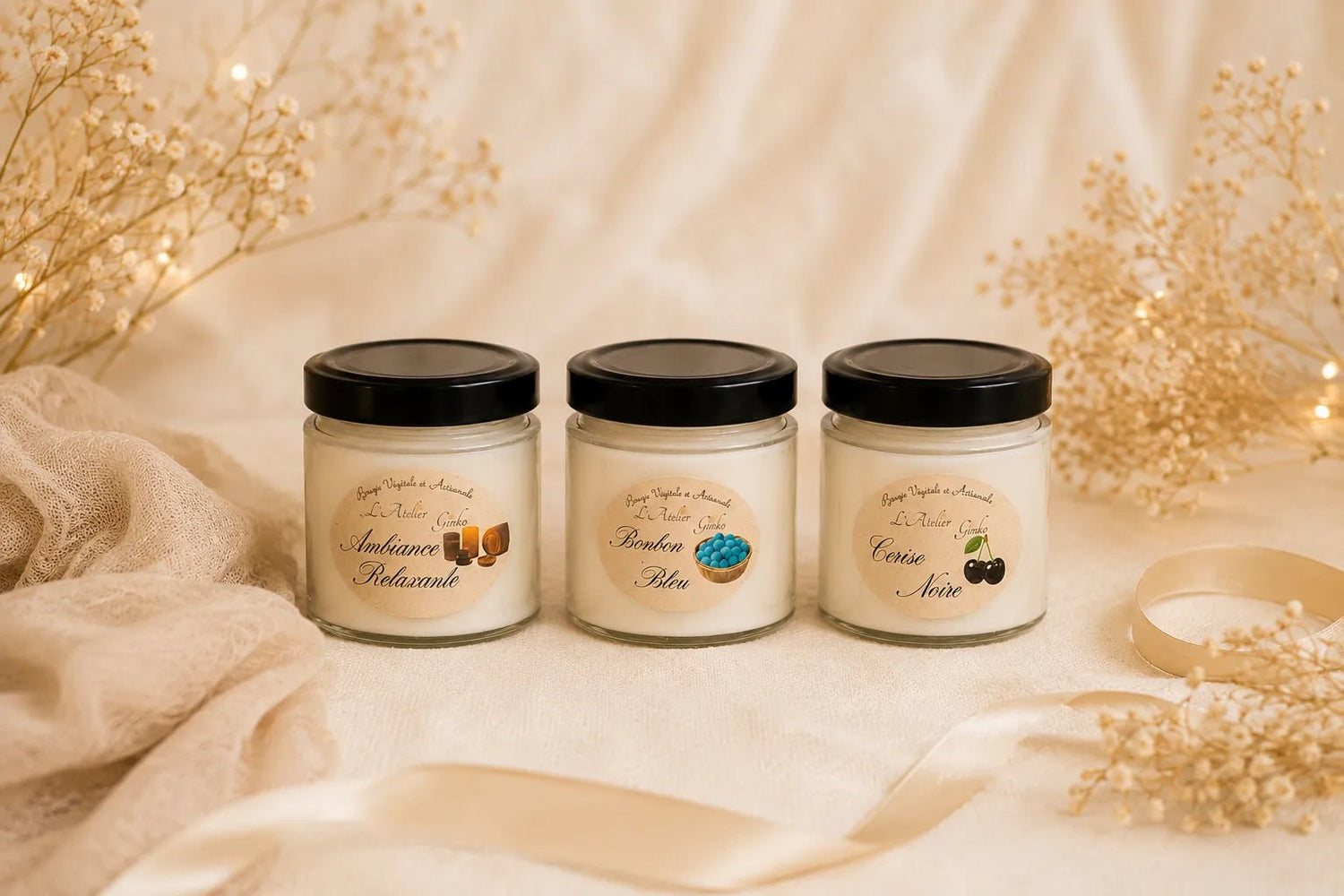 Box Découverte Bougies 90gr - L'Atelier Ginko - Boutique en Ligne