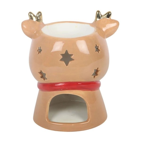 Brûle-parfum Ruby le Renne de Noël en céramique - L'Atelier Ginko - Boutique en Ligne