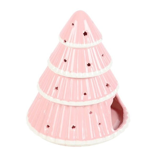 Brûle-Parfum Sapin de Noël Rose – Céramique - L'Atelier Ginko - Boutique en Ligne