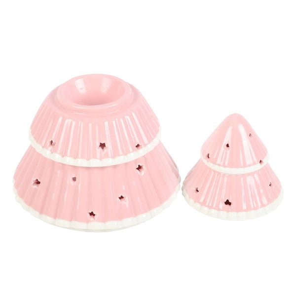 Brûle-Parfum Sapin de Noël Rose – Céramique - L'Atelier Ginko - Boutique en Ligne