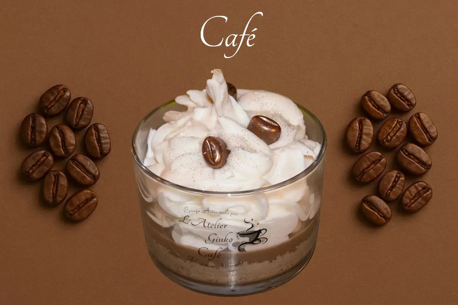 Bougie Chantilly gourmande Café L'Atelier Ginko - Boutique en Ligne