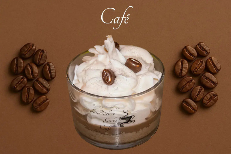 Bougie Chantilly gourmande Café L'Atelier Ginko - Boutique en Ligne