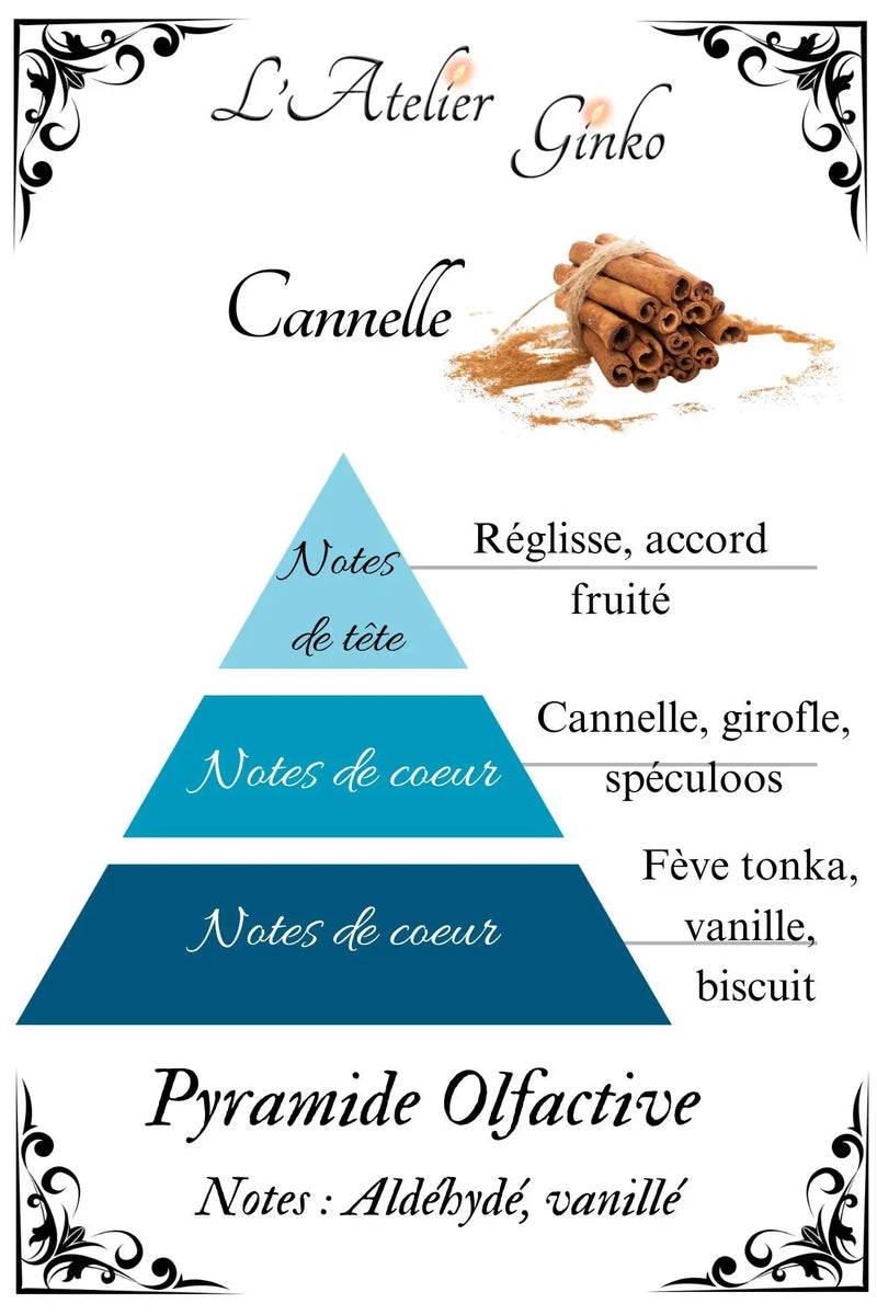 Bougie parfumée Cannelle L'Atelier Ginko - Boutique en Ligne