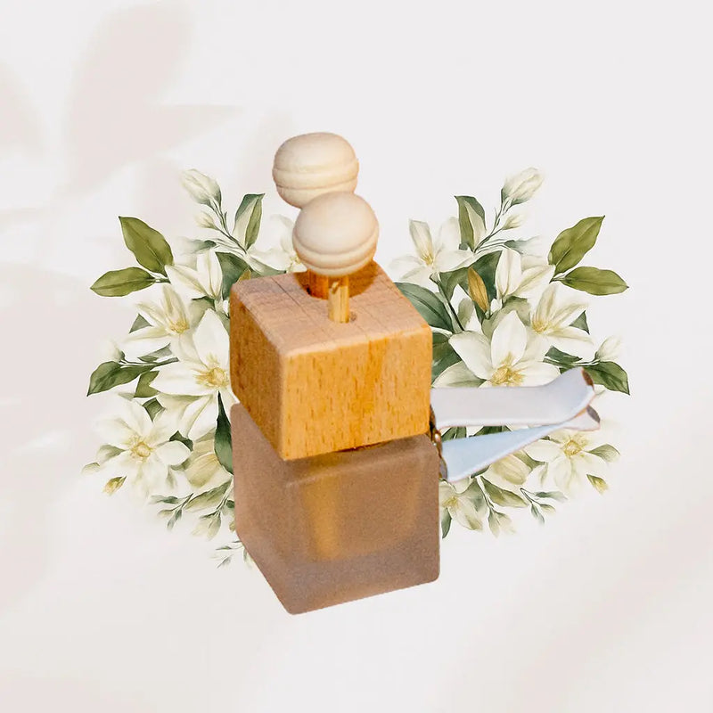 Diffuseur Voiture Bouquet de fleurs blanches L'Atelier Ginko - Boutique en Ligne