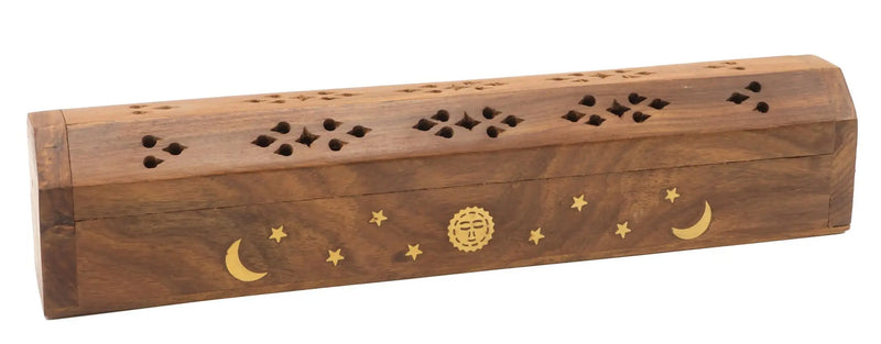 Porte-Encens en bois coffret Lune L'Atelier Ginko - Boutique en Ligne