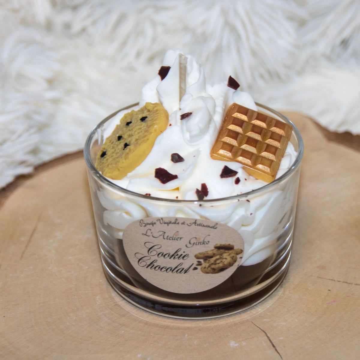 Bougie Cookie chocolat L'Atelier Ginko - Boutique en Ligne
