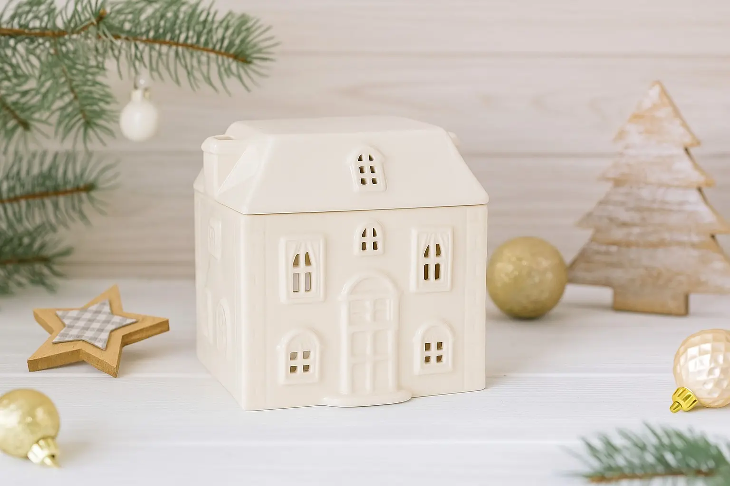 Brûle-parfum Maison Blanche - L'Atelier Ginko - Boutique en Ligne