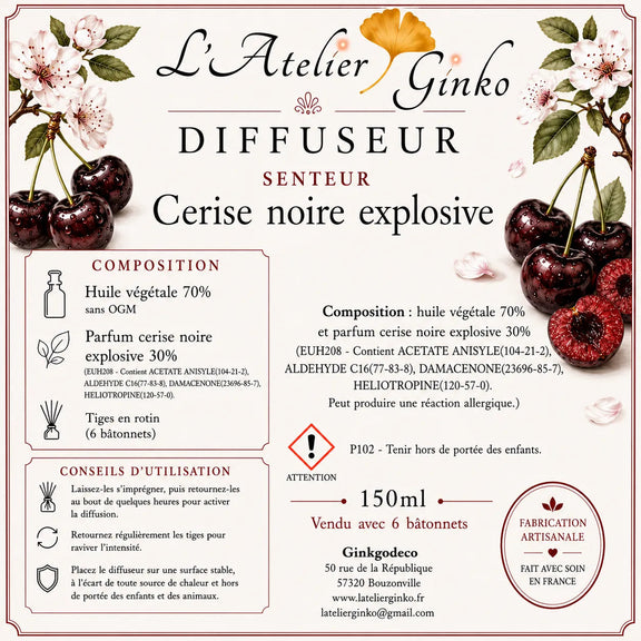 Diffuseur d’ambiance parfumé L'Atelier Ginko - Boutique en Ligne