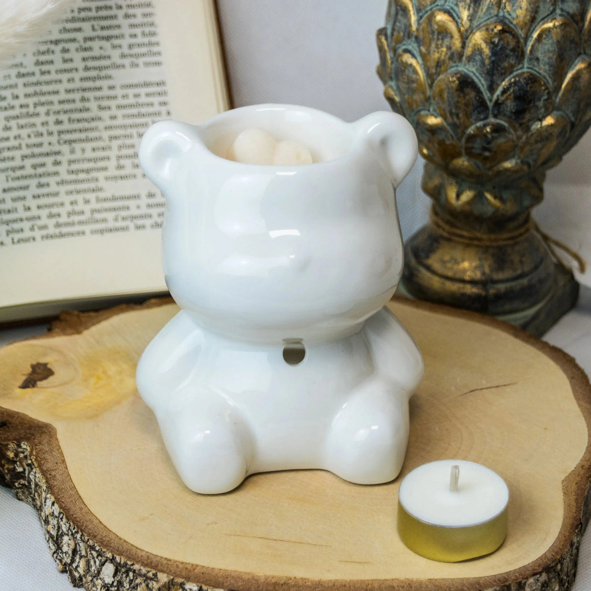 Diffuseur en céramique ourson -  L'Atelier Ginko - Boutique en Ligne