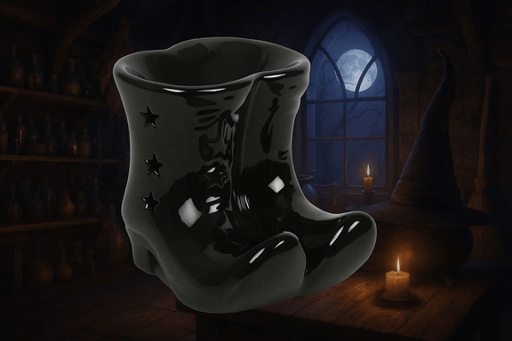 Diffuseur Bottes de Sorcière – Brûle Parfum Céramique Halloween - L'Atelier Ginko - Boutique en Ligne