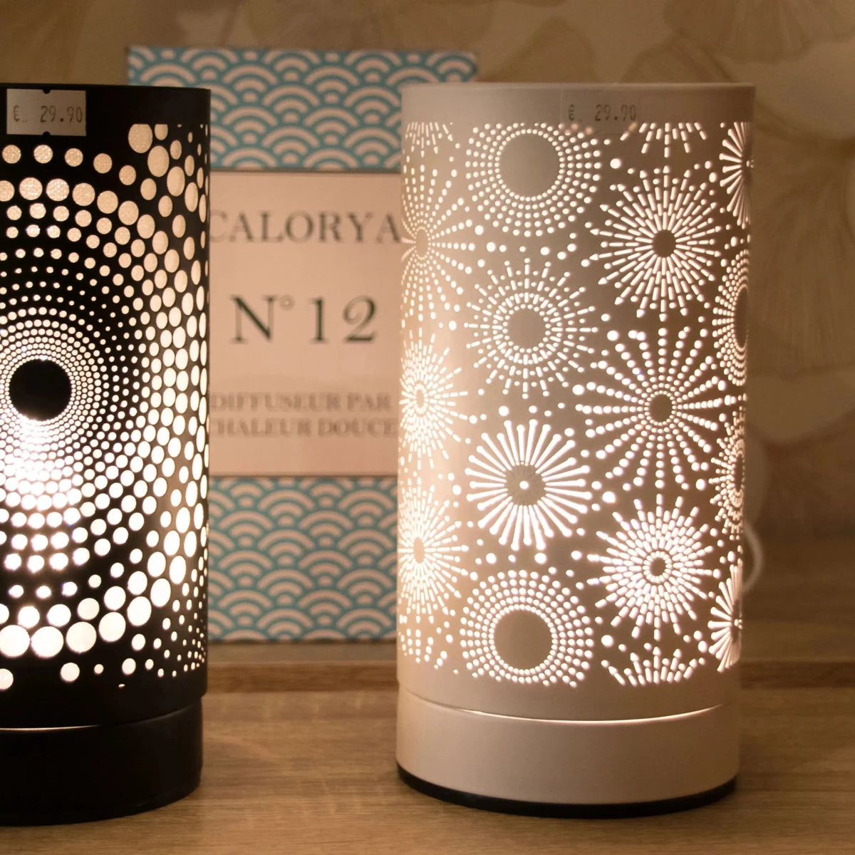 Diffuseur électrique Calorya 15 Blanc vue latérale céramique - L'Atelier Ginko