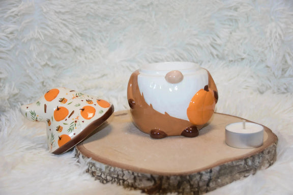 Diffuseur Gnome Automnale – Brûle Parfum Céramique - L'Atelier Ginko - Boutique en Ligne