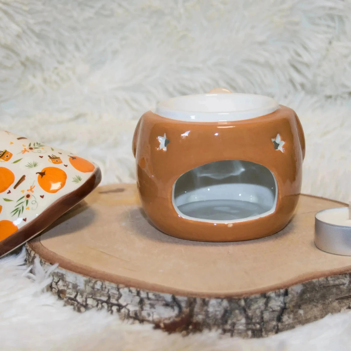 Diffuseur Gnome Automnale – Brûle Parfum Céramique - L'Atelier Ginko - Boutique en Ligne