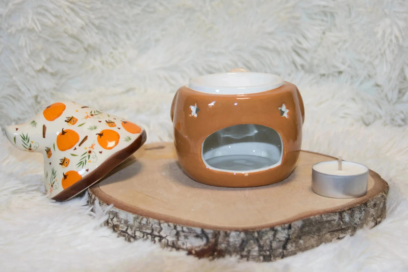 Diffuseur Gnome Automnale – Brûle Parfum Céramique - L'Atelier Ginko - Boutique en Ligne