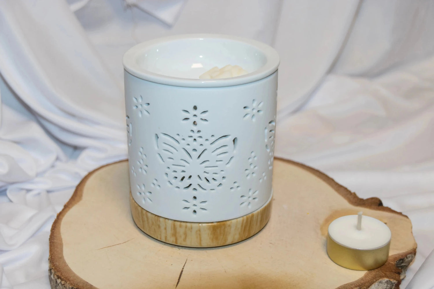 Diffuseur brule-parfum céramique Papillons artisanal - L'Atelier Ginko