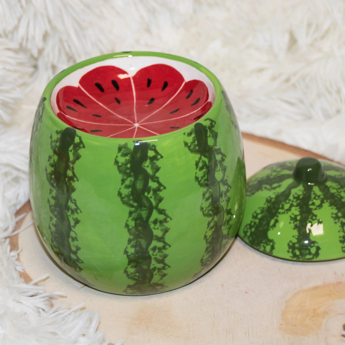 Diffuseur en céramique pastèque -  'Atelier Ginko - Boutique en Ligne