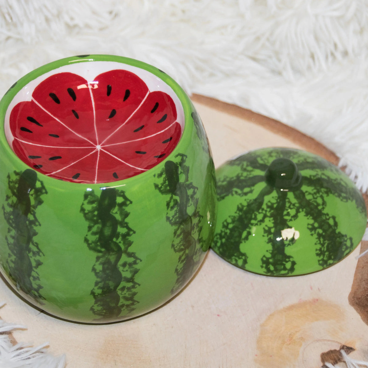 Diffuseur en céramique pastèque -  'Atelier Ginko - Boutique en Ligne