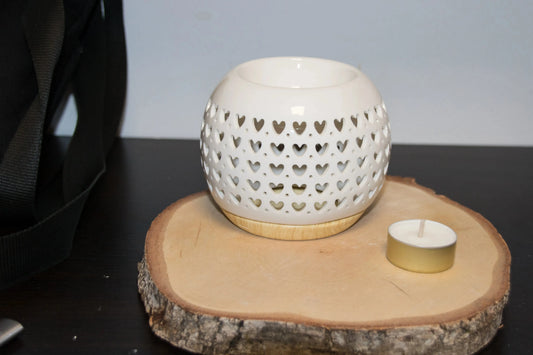 Diffuseur en céramique coeur -  L'Atelier Ginko - Boutique en Ligne