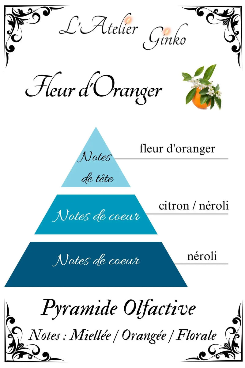 Bougie parfumée Fleur d'Oranger - L'Atelier Ginko - Boutique en Ligne