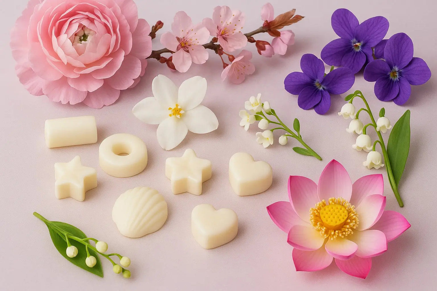 Fondants parfumés artisanaux Florales - L'Atelier Ginko - Boutique en Ligne