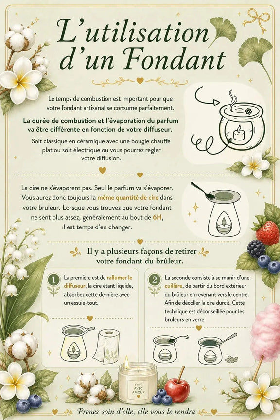 fondants parfumés artisanaux L'Atelier Ginko - Boutique en Ligne