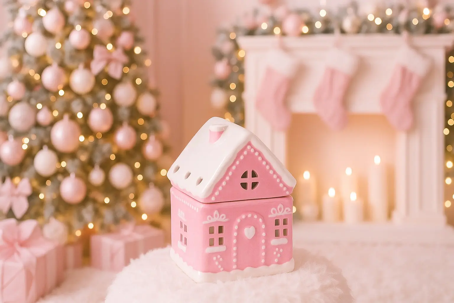 Brûle-parfum Maison Pain d’Épice Rose - L'Atelier Ginko - Boutique en Ligne