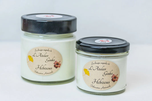 Hibiscus scented candle