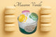 Bougie Chantilly gourmande Macaron Vanille L'Atelier Ginko - Boutique en Ligne