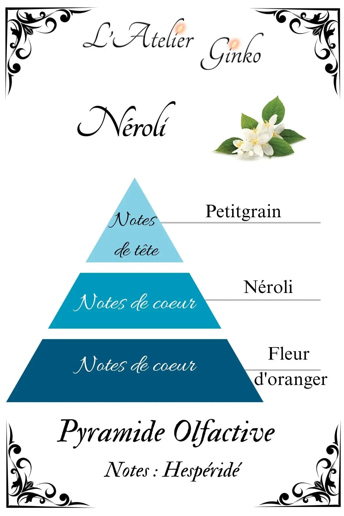 Bougie parfumée Néroli - L'Atelier Ginko - Boutique en Ligne