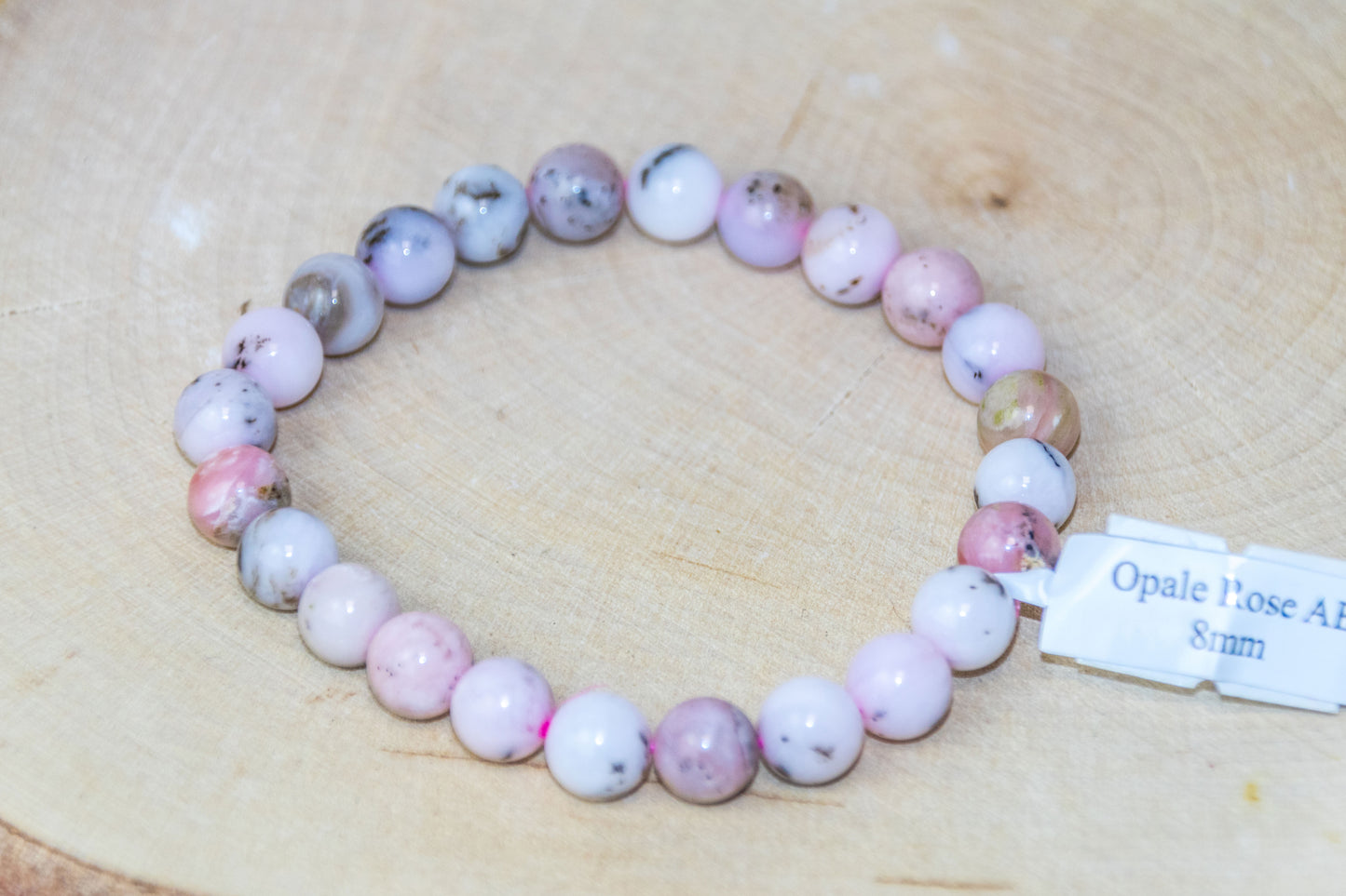 Bracelet Opale rose L'Atelier Ginko - Boutique en Ligne