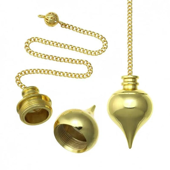 Pendules Divinatoires Métalliques avec Chambre Témoin - L'Atelier Ginko - Boutique en Ligne