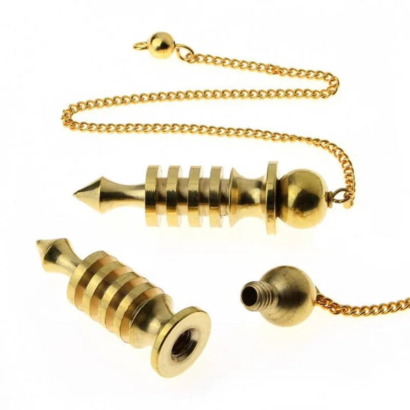 Pendules Divinatoires Métalliques avec Chambre Témoin - L'Atelier Ginko - Boutique en Ligne