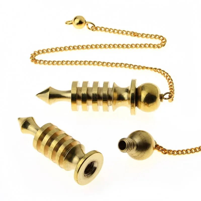 Pendules Divinatoires Métalliques avec Chambre Témoin - L'Atelier Ginko - Boutique en Ligne