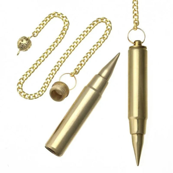 Pendules Divinatoires Métalliques avec Chambre Témoin - L'Atelier Ginko - Boutique en Ligne