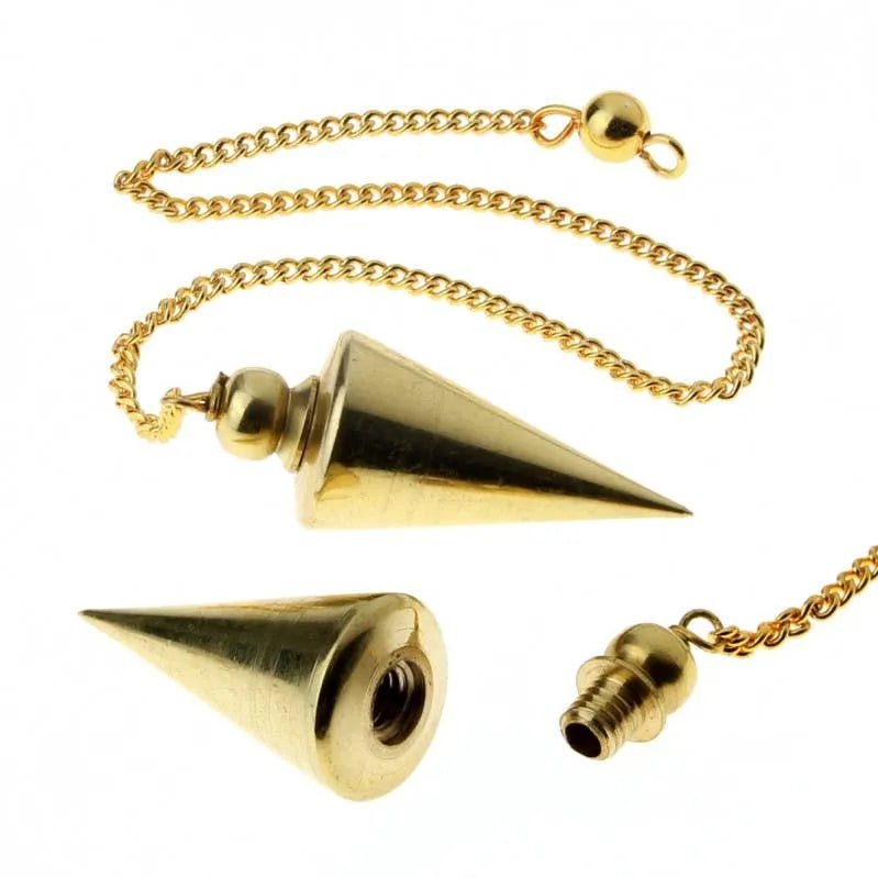 Pendules Divinatoires Métalliques avec Chambre Témoin - L'Atelier Ginko - Boutique en Ligne