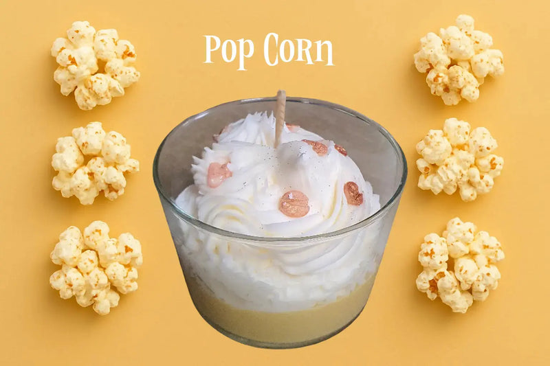 Bougie Chantilly gourmande Pop Corn L'Atelier Ginko - Boutique en Ligne