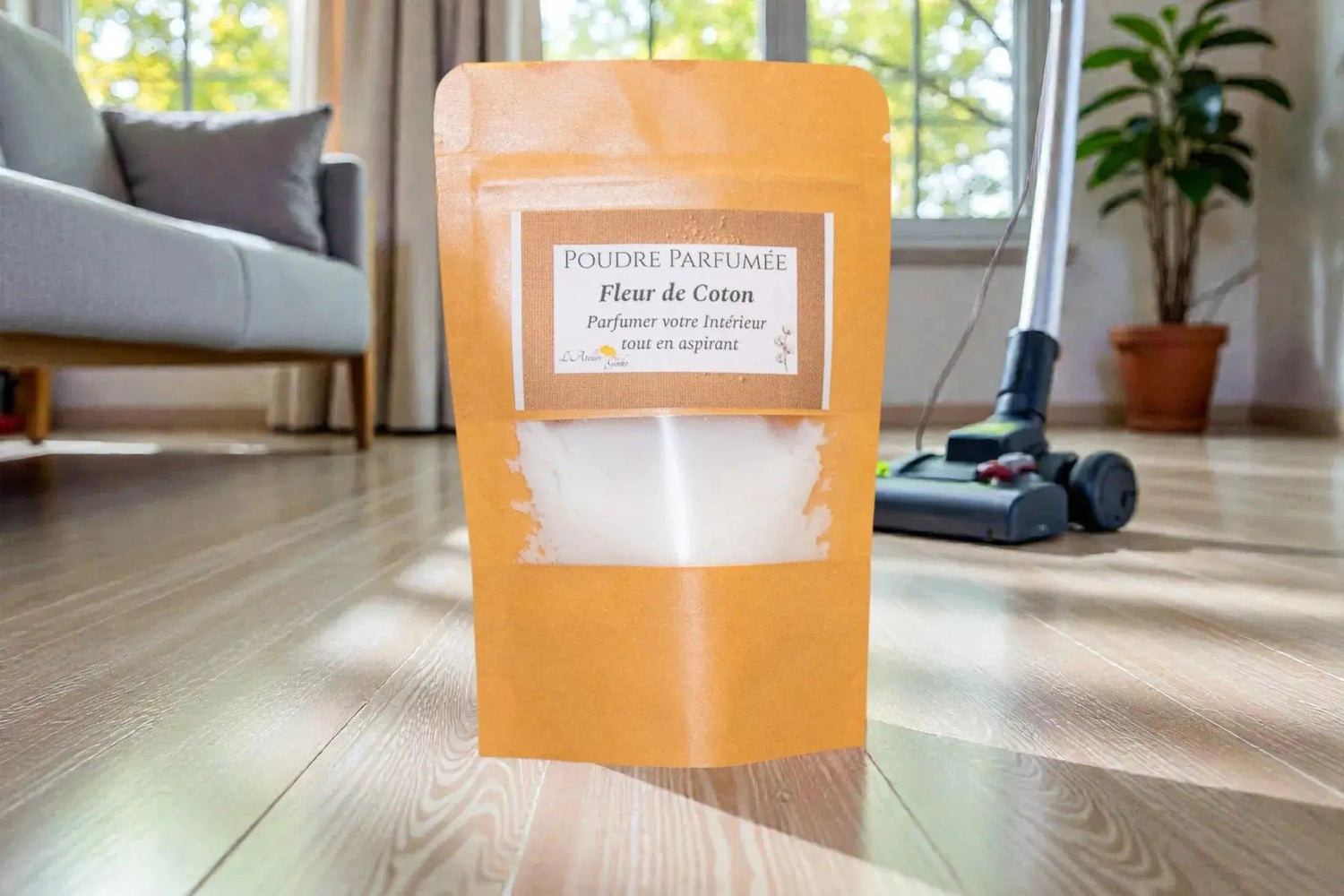 Poudre d'Aspirateur Fleur de coton - L'Atelier Ginko - Boutique en Ligne