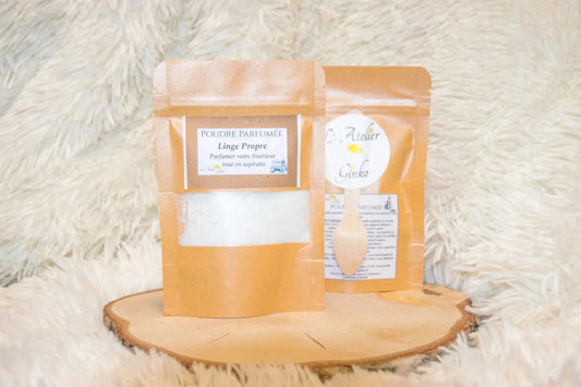 Poudre d'Aspirateur Linge propre - L'Atelier Ginko - Boutique en Ligne