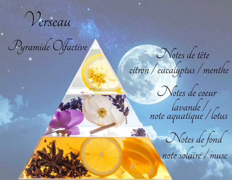 Bougie Astrologique Verseau L'Atelier Ginko - Boutique en Ligne