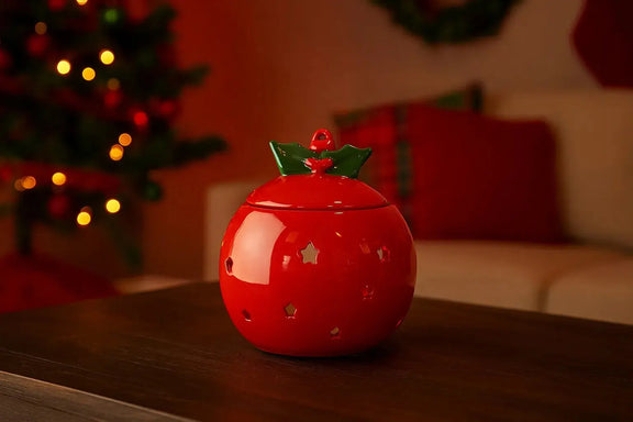 Brûle-parfum Boule Rouge L'Atelier Ginko - Boutique en Ligne