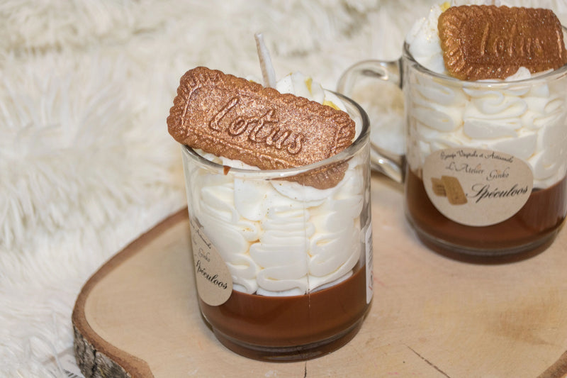 Bougie Chantilly gourmande Spéculoos L'Atelier Ginko - Boutique en Ligne