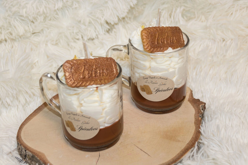 Bougie Chantilly gourmande Spéculoos L'Atelier Ginko - Boutique en Ligne