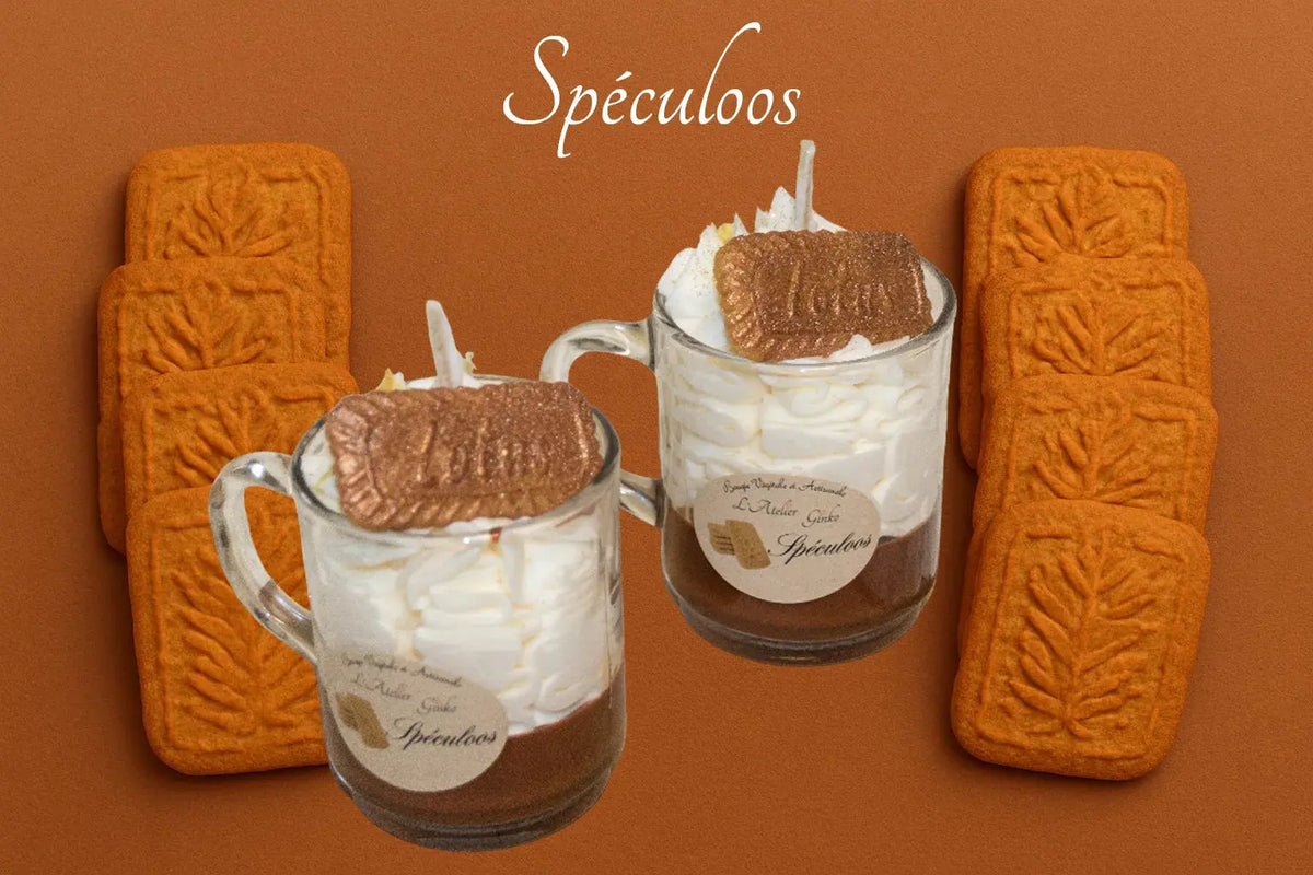 Bougie Chantilly gourmande Spéculoos L'Atelier Ginko - Boutique en Ligne