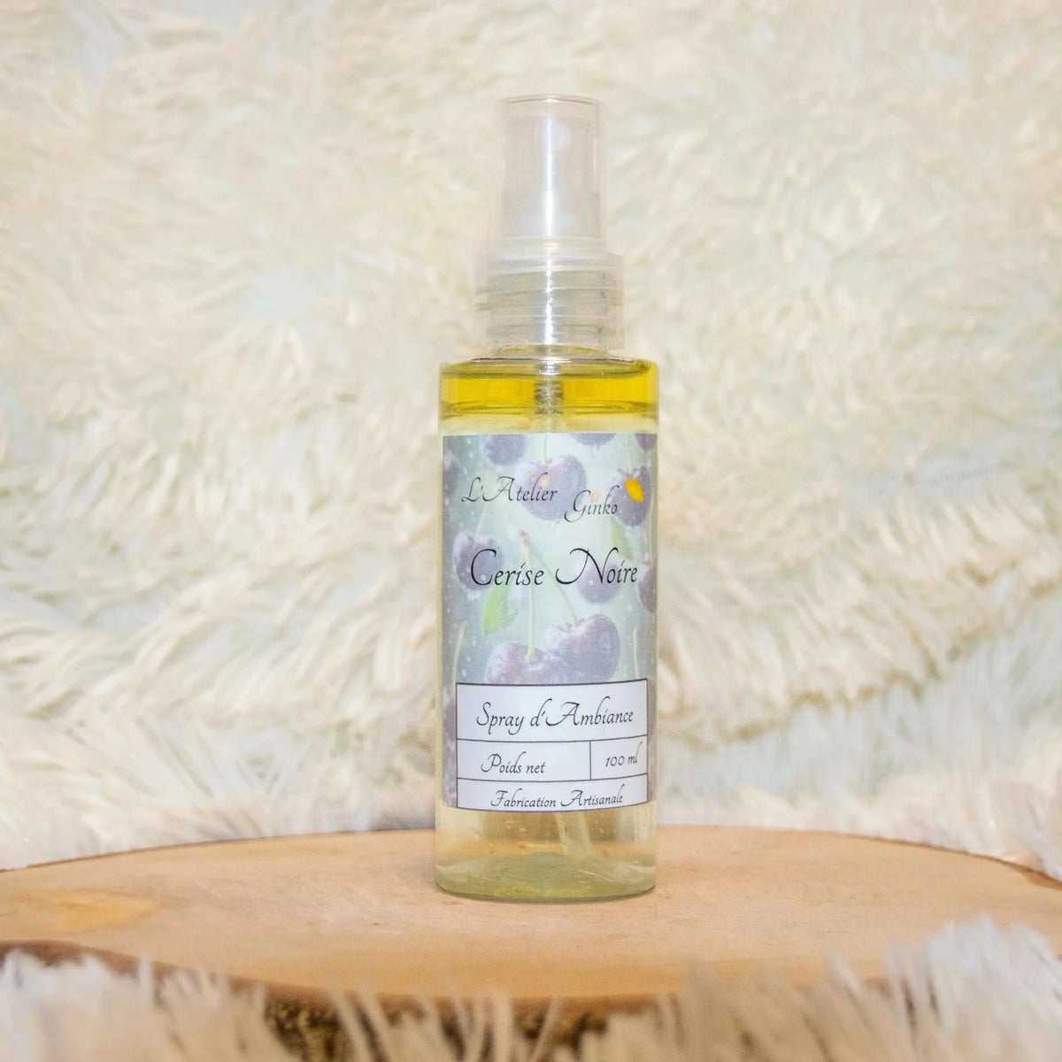 Spray d'Ambiance Cerise Noire - L'Atelier Ginko - Boutique en Ligne