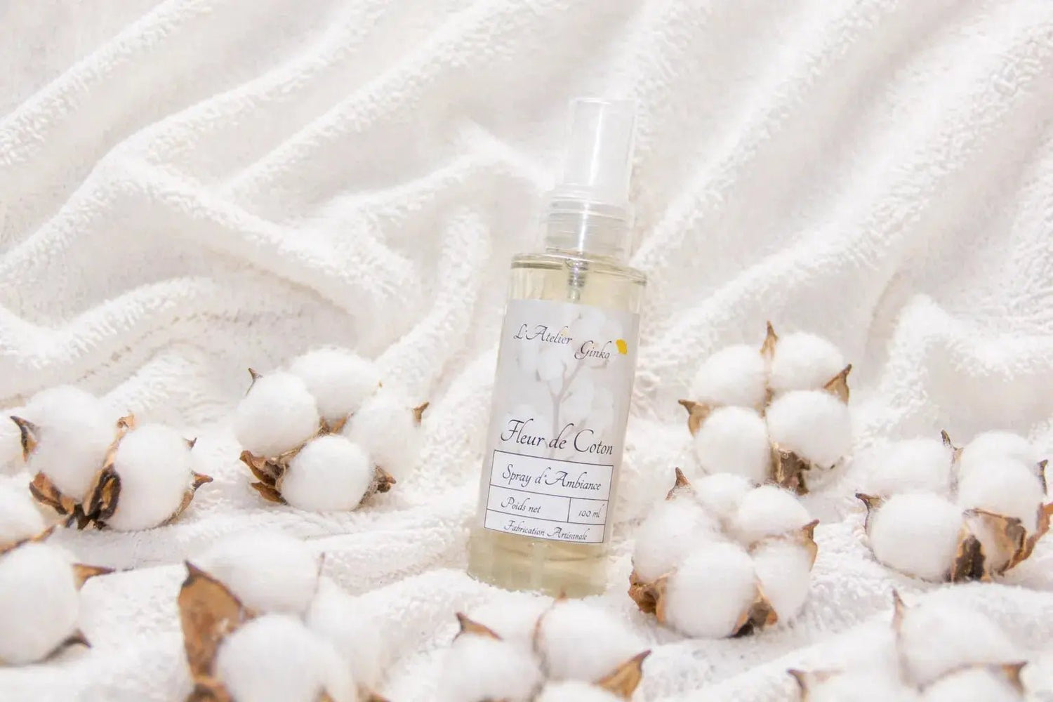 Spray d'Ambiance Fleur de coton - L'Atelier Ginko - Boutique en Ligne