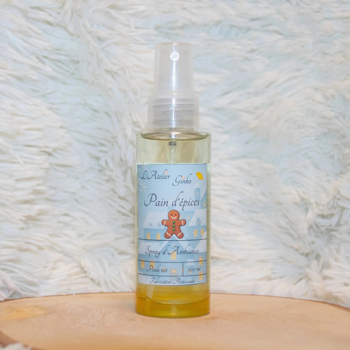 Spray d'Ambiance Noël Pain d'Épices – Parfum naturel artisanal - L'Atelier Ginko - Boutique en Ligne
