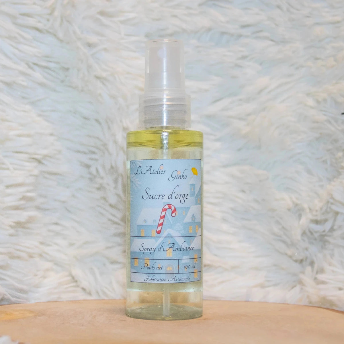 Spray d'Ambiance Noël Sucre d'Orge – Parfum naturel artisanal - L'Atelier Ginko - Boutique en Ligne
