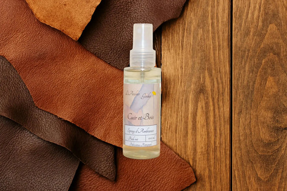 Spray d'Ambiance Cuir et bois - L'Atelier Ginko - Boutique en Ligne