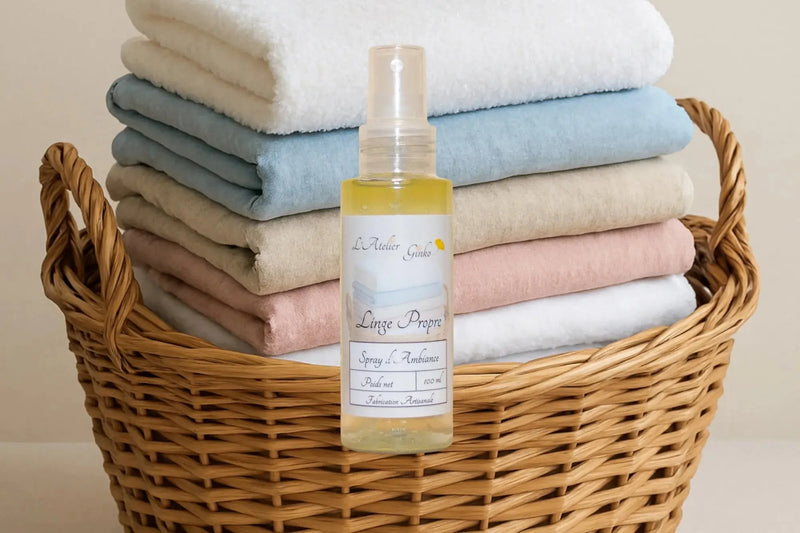 Spray d'Ambiance Linge propre - L'Atelier Ginko - Boutique en Ligne