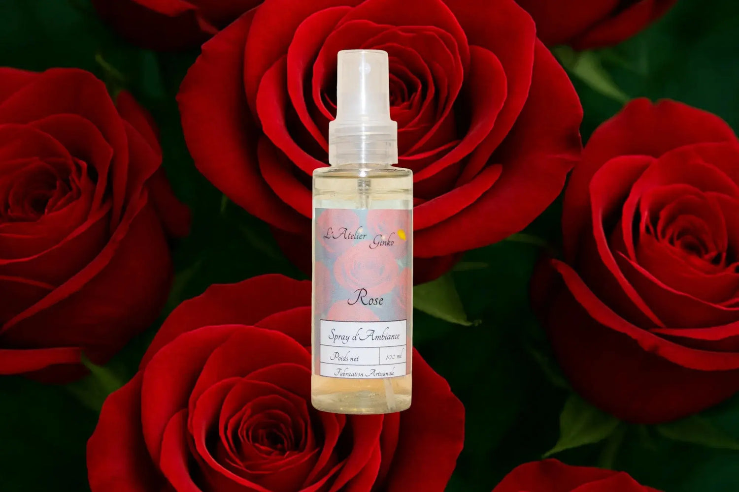 Spray d'Ambiance Rose - L'Atelier Ginko - Boutique en Ligne